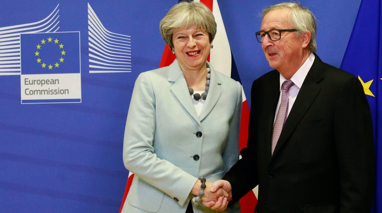 May és Juncker egész éjszaka tárgyaltak /Fotó - MTI