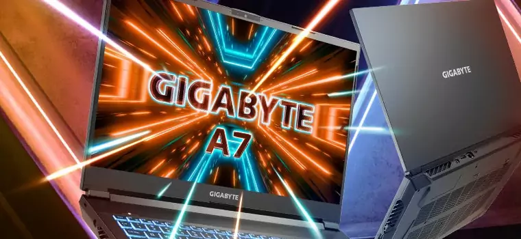 Gigabyte A7 X1 to laptop do gier z topowym CPU AMD z serii Ryzen 5000