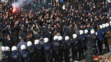 Starcia w centrum Brukseli. Skrajna prawica zakłóciła pokojową demonstrację