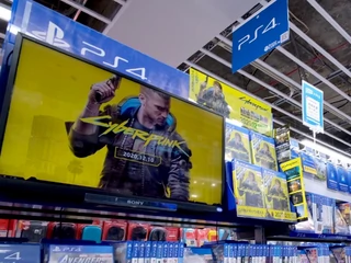 Promocja gry Cyberpunk 2077 w Tokio, grudzień 2020 r.