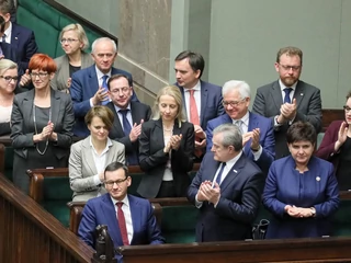 Premier Mateusz Morawiecki i ministrowie jego rządu