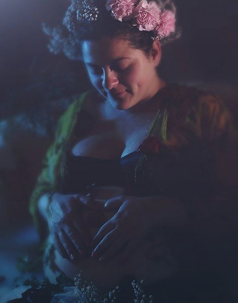 Dana Karić pred porođaj