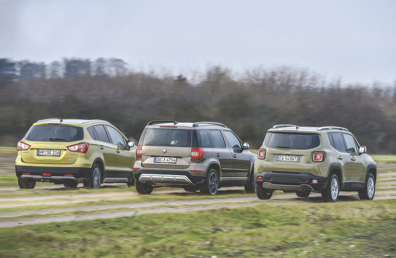 Jeep Renegade kontra Skoda Yeti i Suzuki SX4 S-Cross