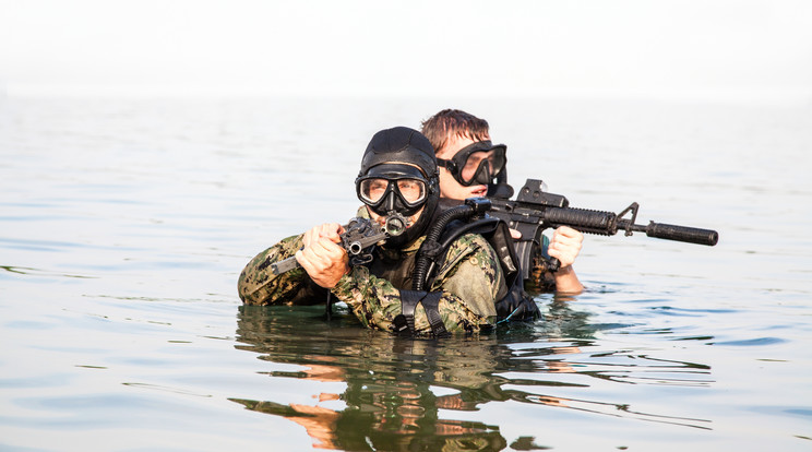 A Navy SEAL tagjai kőkemény kiképzéseken esnek át /Fotó: Shutterstuck