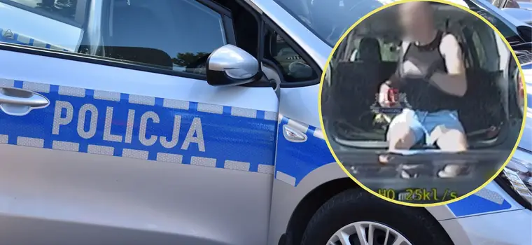 Wiozła męża w bagażniku. Jej tłumaczenie nie przekonało policjantów [WIDEO]