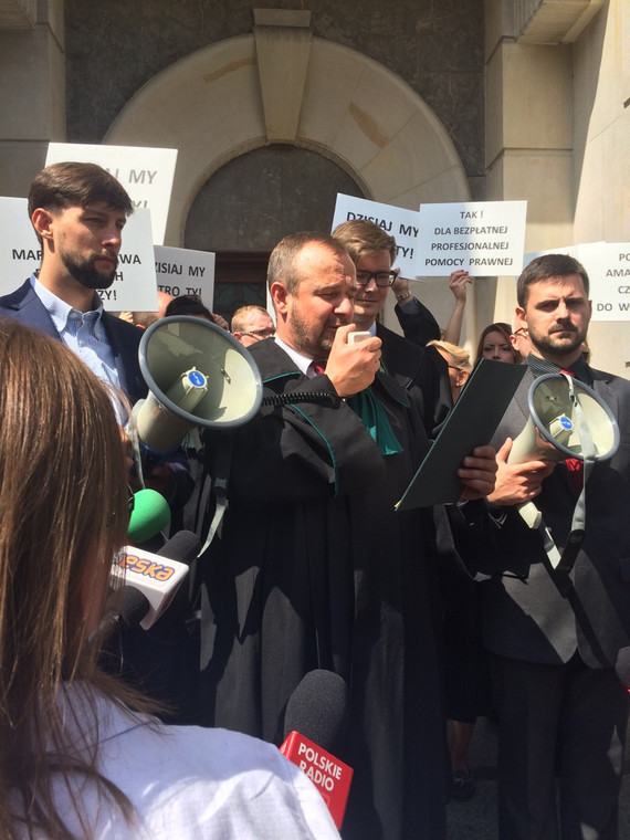 Protest adwokatów / fot. Anna Krzyżanowska- Prawnik.pl