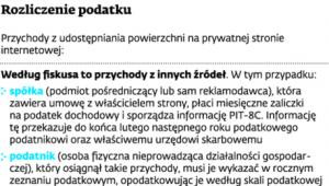 Rozliczenie podatku