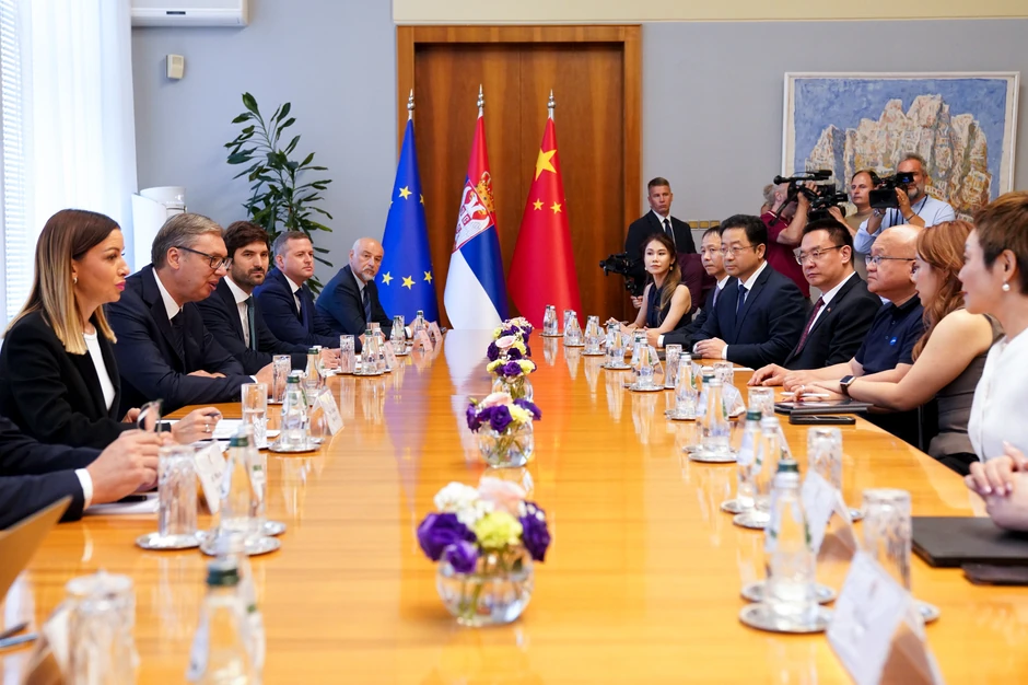 Aleksandra Vučića sa predstavnicima kineske kompanije Jiangsu Reliance Energy Tech