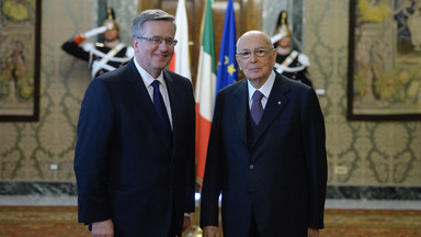 Prezydent Komorowski: Włochy też za powstrzymaniem eskalacji konfliktu na Ukrainie