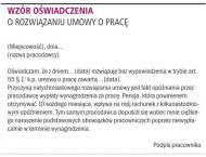 Wzór oświadczenia