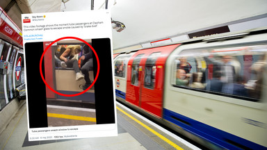 Panika w londyńskim metrze. Pasażerowie wybijali okna [WIDEO]