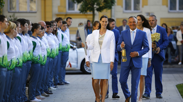 Már Győrben van az olimpiai láng