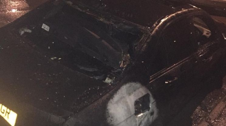 Nile Ranger kocsiját felgyújtották/Fotó: Instagram