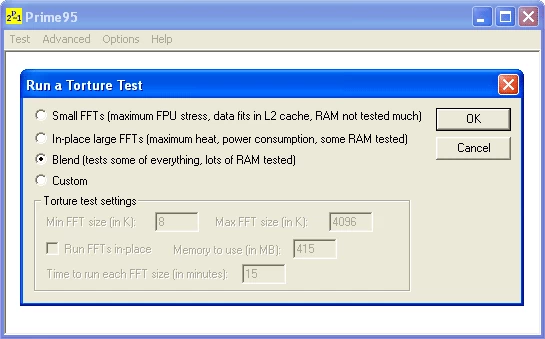 Prime95 Torture Test wyciska z pamięci RAM ostatnie soki...