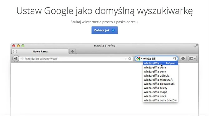 Google radzi jak przełączyć się na... Google