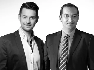 Od lewej: Bartłomiej Rak, prezes Rebread oraz Jarosław Cybulski, prezes firmy kosmetycznej Krystyna Janda