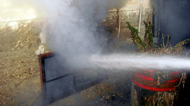 Szivárgott a gázpalack/Fotó:  Sárbogárdi Hivatásos Tűzoltó-parancsnokság