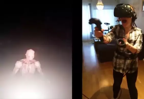 Okulary VR zbyt przerażające dla tej dziewczyny. Zobacz jej reakcję