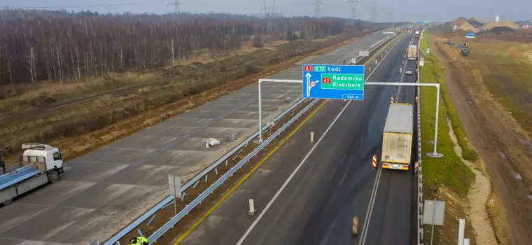 Autostrada A1. Zablokowany pas w kierunku Gdańska