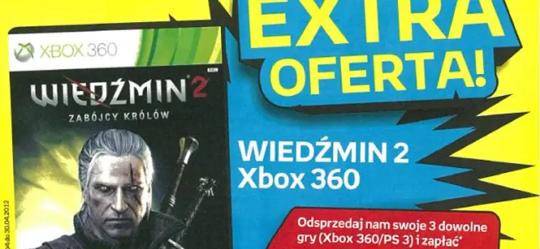 Empik: Odsprzedaj nam swoje 3 dowolne gry i zapłać 9,99 zł za konsolowego Wiedźmina 2