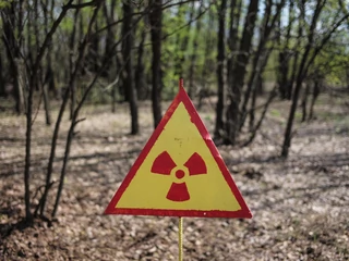Ostrzeżenie przed promieniowaniem w Czarnobylu 