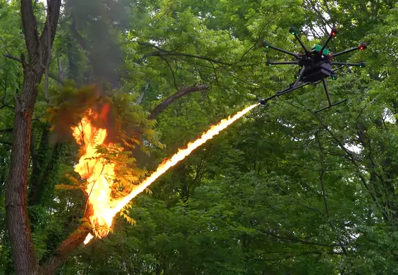 Powstał latający miotacz ognia sprzedawany w sieci. Może zabić, ale nie jest uznawany za broń