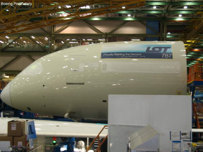 Drugi Boeing 787 Dreamliner LOT-u na linii produkcyjnej (1)