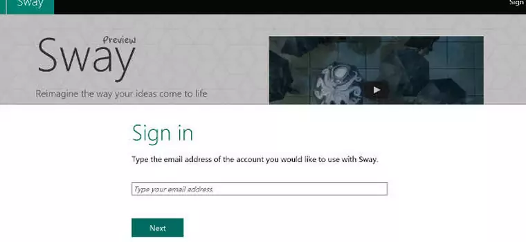 Microsoft udostępnia Sway w Office 365 i dodaje nowe funkcje