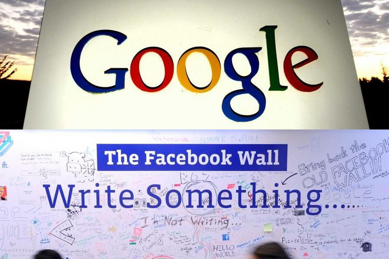 Logo Facebook'a i Google