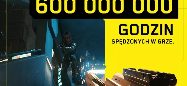 Cyberpunk 2077 z kolejnym milowym kamieniem - 600 mln godzin gracze spędzili w Night City