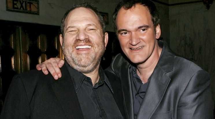 Tarantino és Weinstein... A rendező szégyenkezik azért, mert gyáván hallgatott/Fotó: AFP