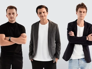 Na zdjęciu od lewej: Antoni Wędzikowski, Jakub Barwaniec, Piotr Łuczak - założyciele platformy Pergamin.