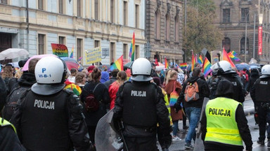 Marsz Równości we Wrocławiu. Policja zatrzymała jedną niebezpieczną osobę