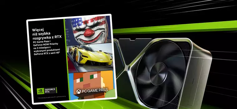 Kup kartę Nvidia GeForce RTX 40 i zgarnij abonamenty PC Game Pass i GeForce NOW