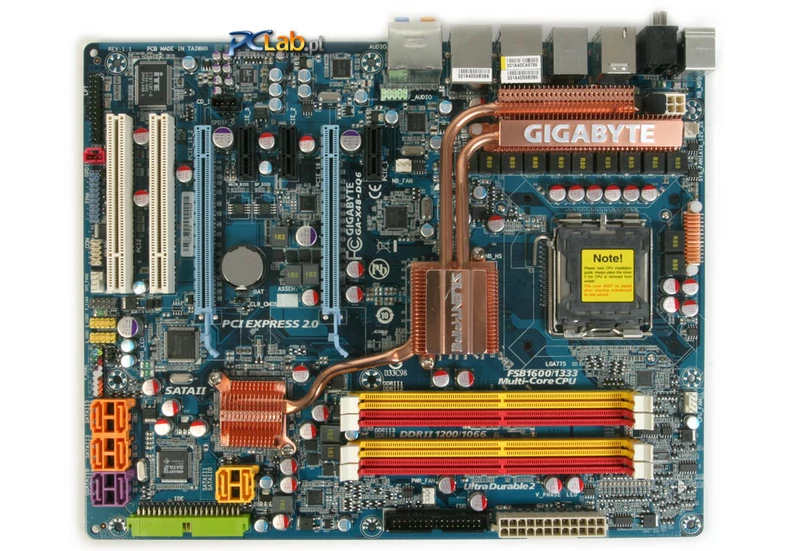 Gigabyte GA-X48-DQ6 – widok z góry