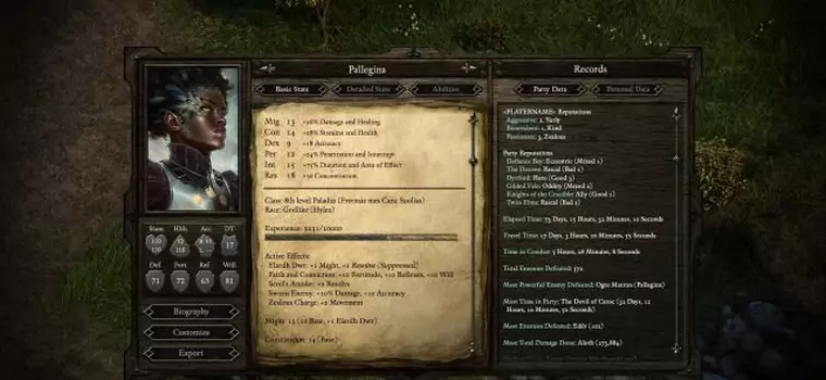 Magia cyferek na nowym obrazku z Pillars of Eternity