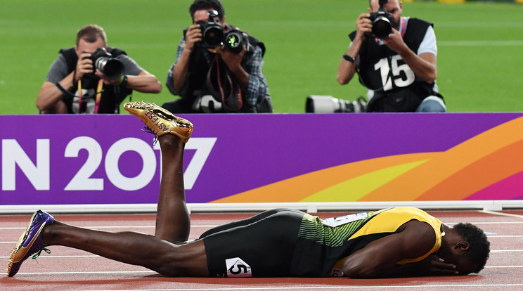Bolt pályafutásának utolsó versenye drámai véget ért /Fotó: MTI