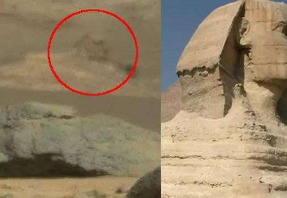 Marsjanie mają swojego Sfinksa? Zobacz przedziwne zdjęcie wykonane przez łazik Curiosity