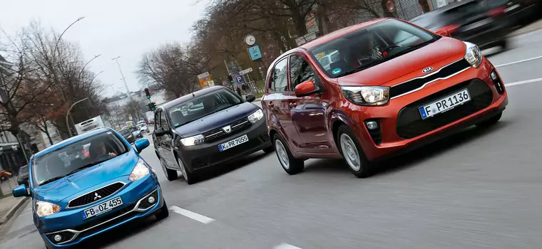 Dacia Sandero kontra Mitsubishi Space Star i Kia Picanto - porównujemy najtańsze nowe auta na rynku