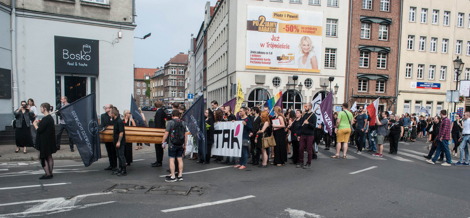 Protest w Gdańsku