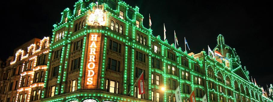 Londyński Harrod's podczas okresu świątecznego