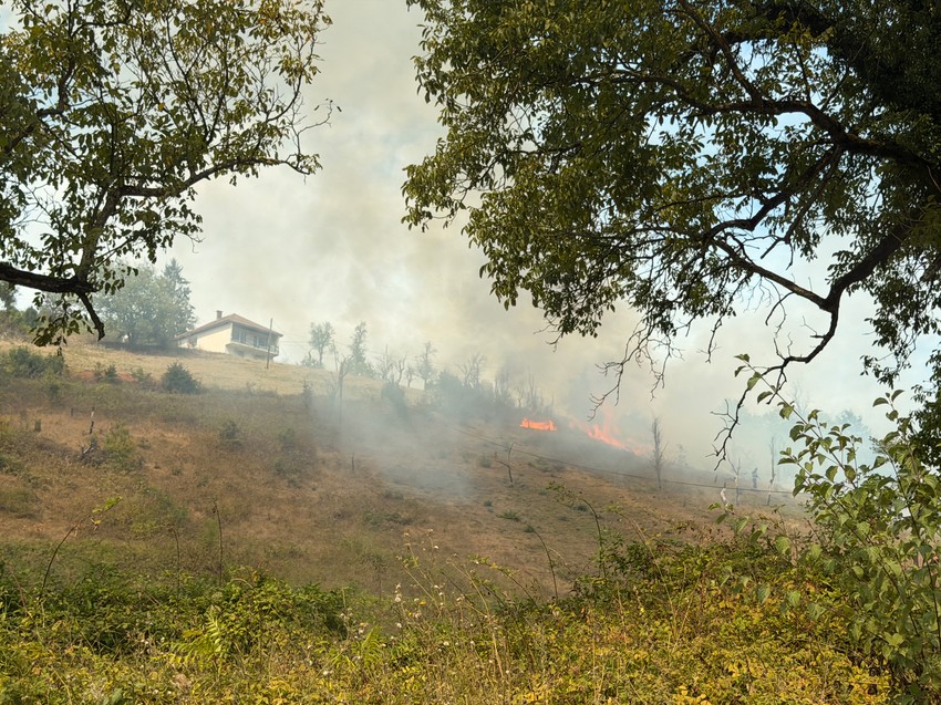 Požar u mestu Handići, na ulazu u Foču