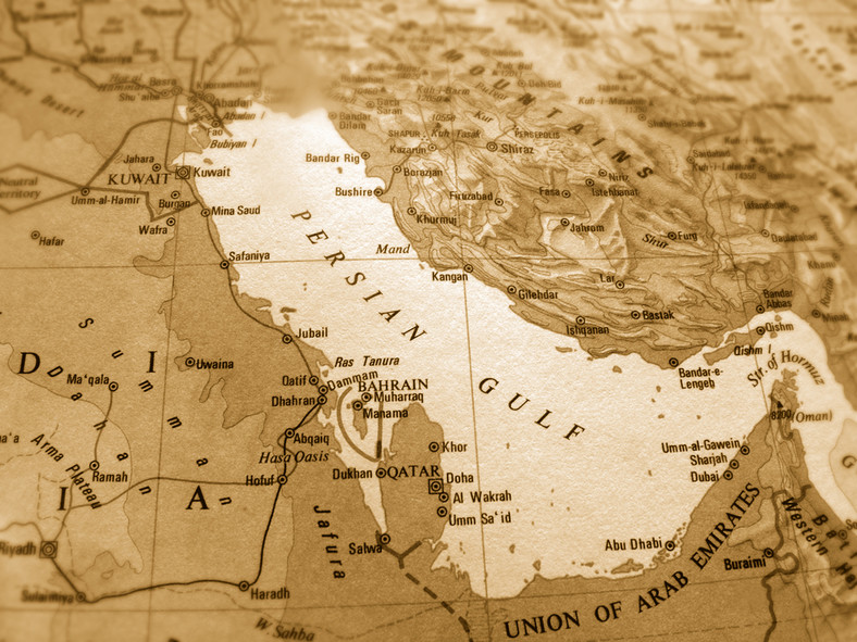 Mapa Zatoki Perskiej