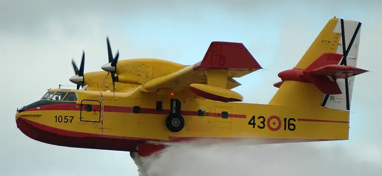 Samolot pożarniczy Canadair CL-215 rozbił się w Grecji. Piloci zginęli na miejscu