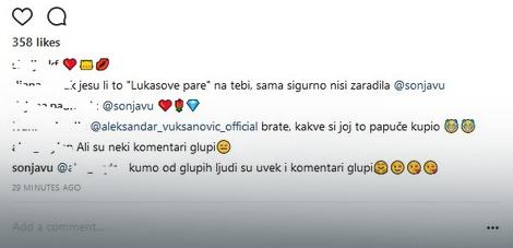 Sonja Vukasnović - komentari