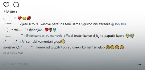 Sonja Vukasnović - komentari