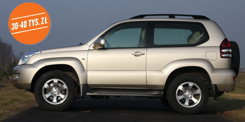 Toyota Land Cruiser 120: polecana wersja 3.0 D-4D/163 KM; 2003 r.
Cena: 38 000 zł