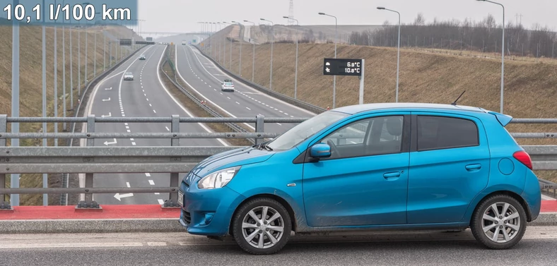 Spalanie podczas szybkiej jazdy autostradą: 10,1 l/100 km.