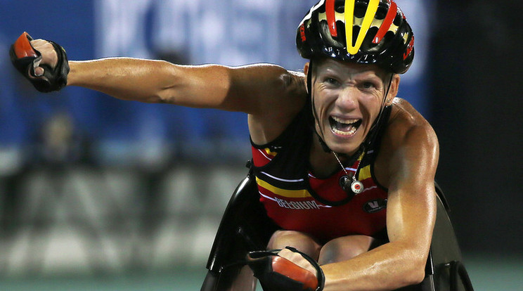 Marieke Vervoort elképesztő fájdalmak közepette is képes volt két olimpián is érmeket nyerni /Fotó: AFP