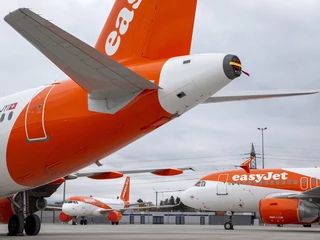 Uziemione samoloty easyJet na lotnisku w Genewie